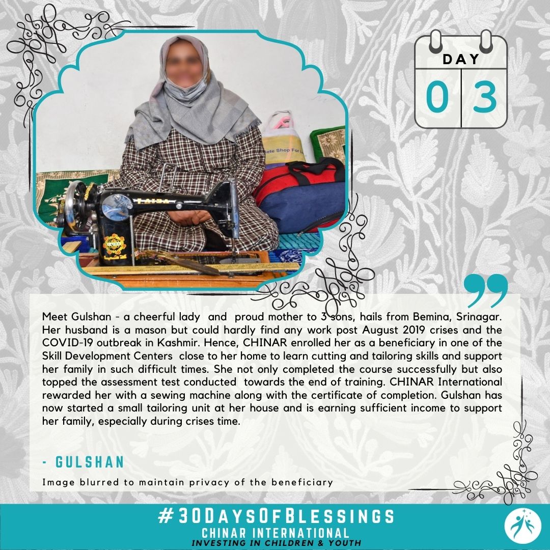 Gulshan - Our Beneficiary from Bemina, Srinagar