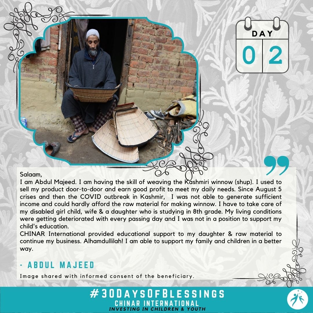 Abdul Majeed - Our Beneficiary from Kashmir