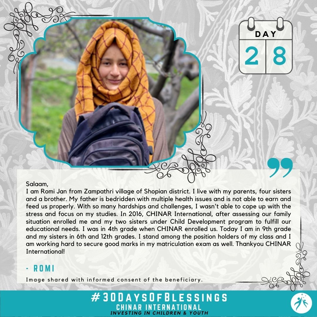 Romi Jan - Our Beneficiary from Shopian District